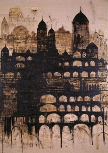 Cattedrale, 2004, olio su tela, cm 390x290 - Collez. Carisbo S. Giorgio in Poggiale, Bologna