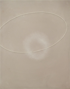 Peter Flaccus, Halo, 2011, encausto su tavola, cm 43x34