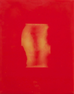 Peter Flaccus, Back, 2011, encausto su tavola, cm 43x34