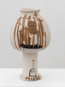 Arcangelo, Anfora, Misteri, 1999, ceramica, cm h60x18