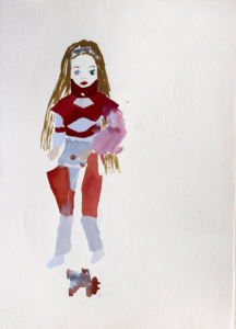 Ruth Barabash, Sans titre, 2002, gouache su carta, cm 38x28