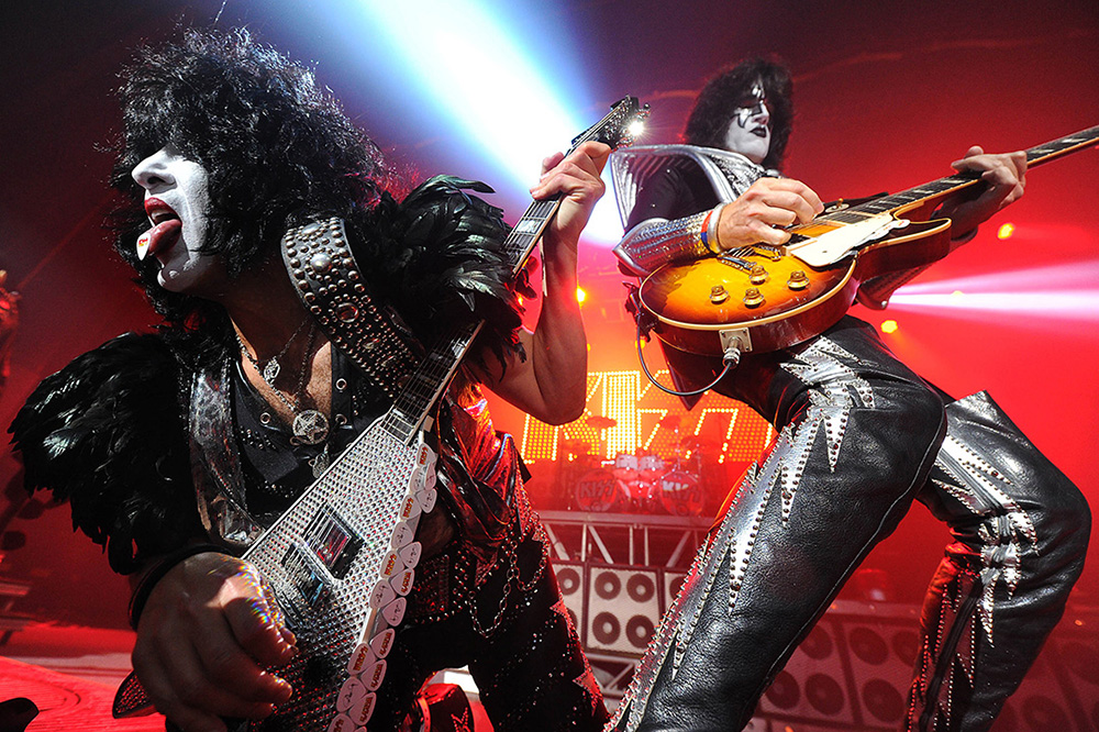 Kiss, on stage at the Forum, Kentish Town, 4 July 2012